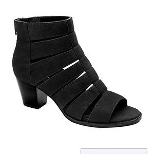 Vionic Black Suede Ankle Bootie